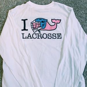 Vineyard vines I love lacrosse long sleeve shirt